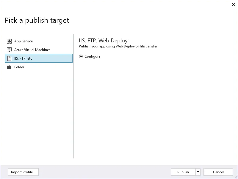 IIS Manager Installation